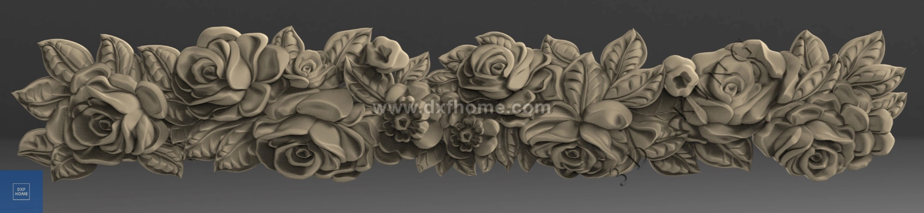 Rose Pattern STL 3 Rose Pattern STL 3