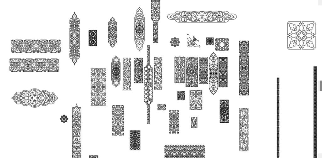 boujat salon Marocain Collection Bouja-Nejma Salon Marocain DXF