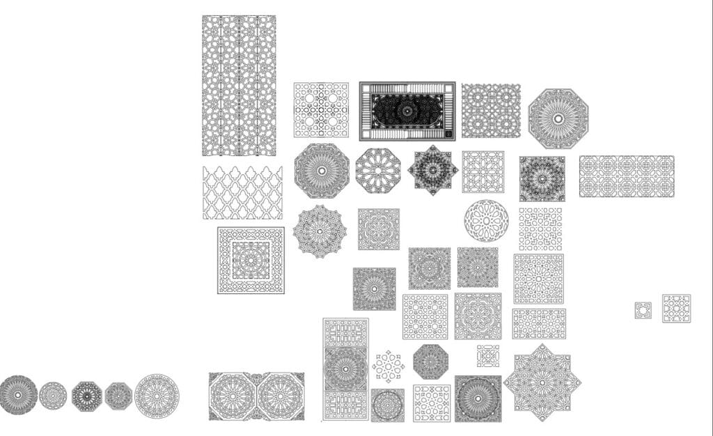 Testir 003 DXF Maroc Collection Testir 003 DXF Salon Marocain