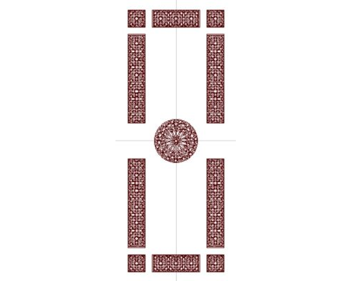 Doors أبواب Arabic DXF 007