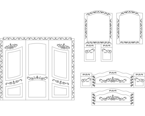 Bedroom DXF 2D 002