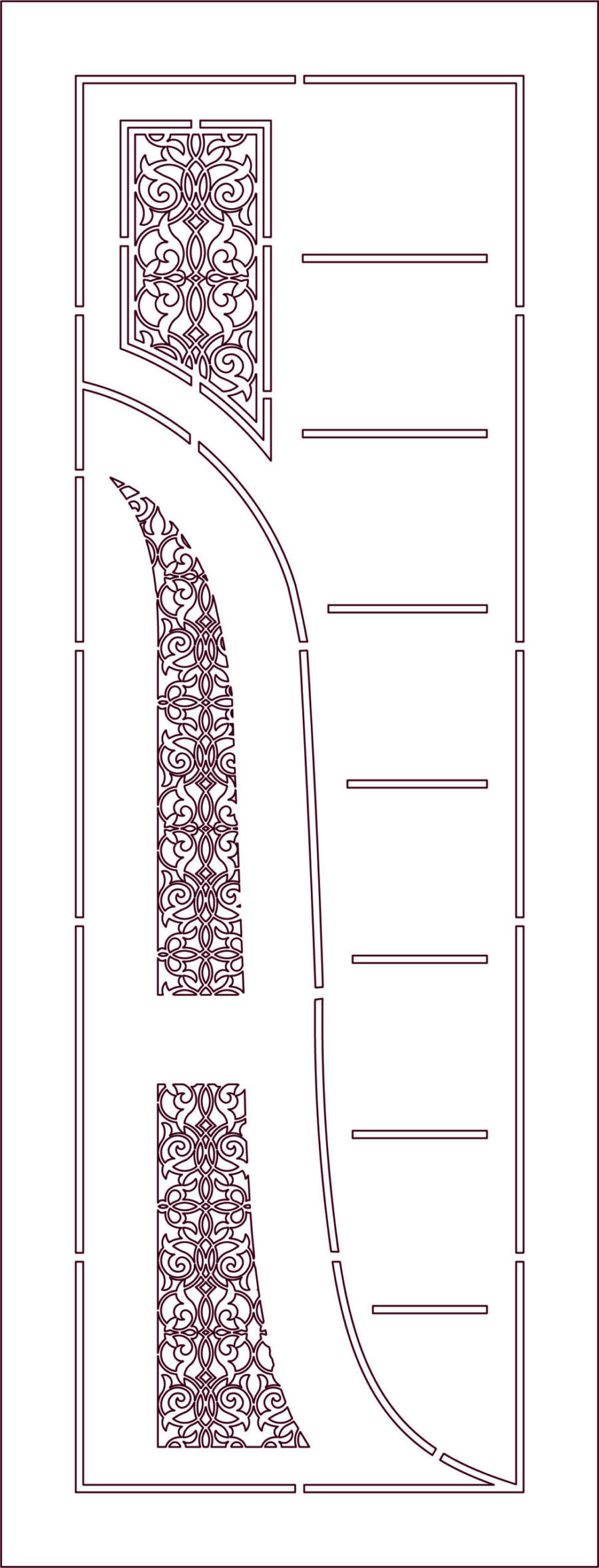 Doors أبواب Arabic DXF 009