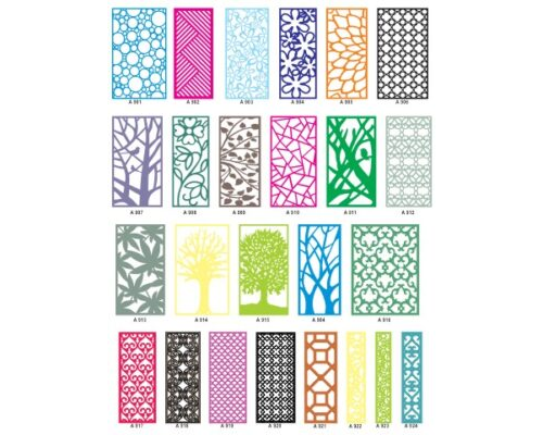 Decorative Partition & Wall Panel CDR Files for CNC Machines