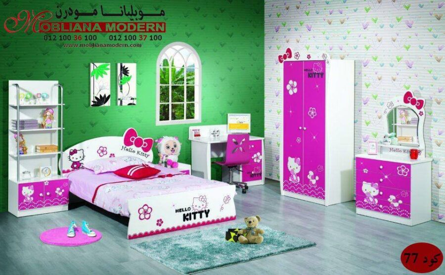 Bed room hello kitty 012 DXF